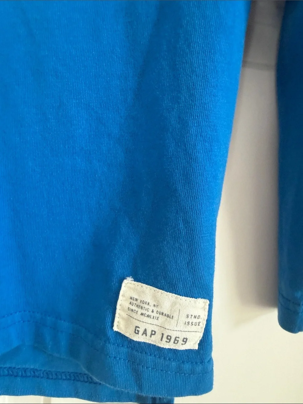 GAP Blue Long-Sleeve 'JEDI' Rugby Shirt with White Collar
